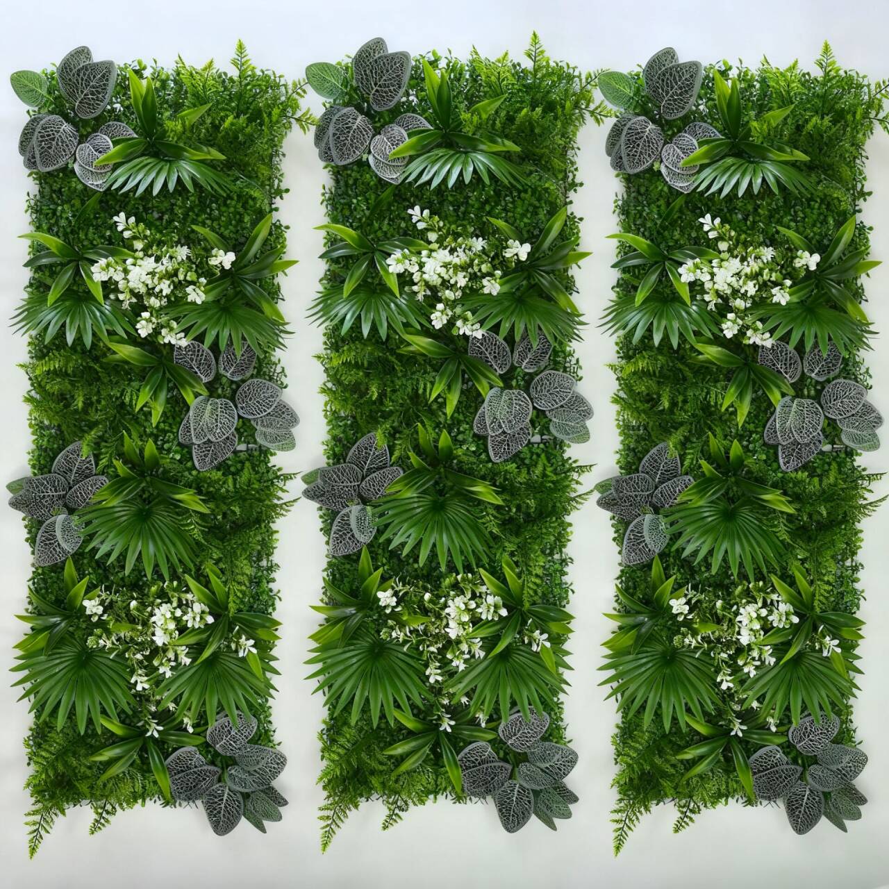 Flower Wall Panel - 40*120CM 模擬芝生植物 グリーン芝生壁 人工芝生 グリーン芝生パネル 住宅装飾