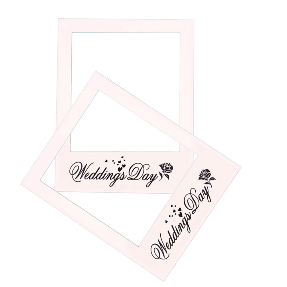 結婚式の日のフォトフレーム DIYフォトプロップス クリエイ - Photo Booth Frame のレビューと価格