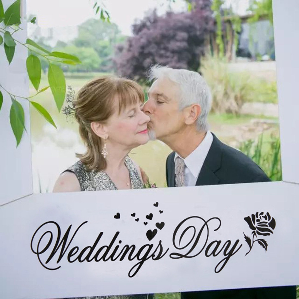 結婚式の日のフォトフレーム DIYフォトプロップス クリエイ - Photo Booth Frame のレビューと価格