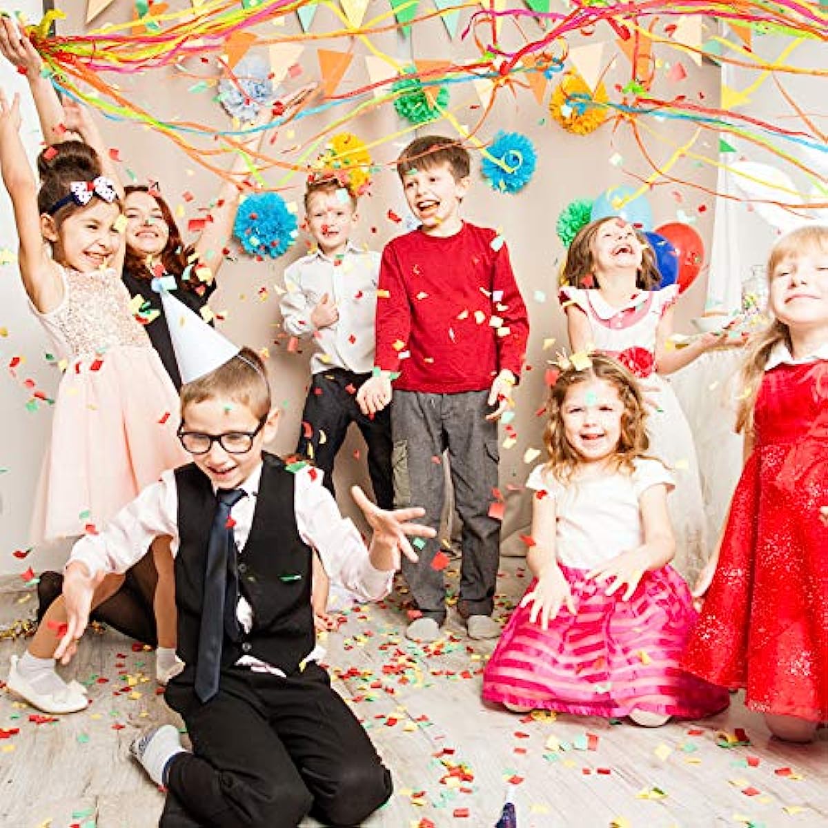 10 個ポッパー手投げストリーマー紙吹雪投げストリーマー紙手 - Confetti Cannon Tube のレビューと価格