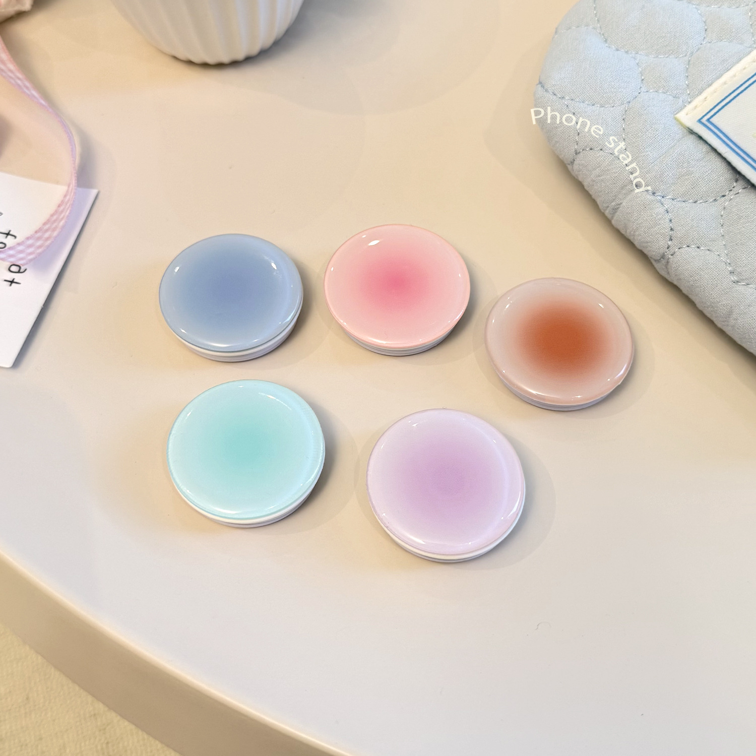 インスタ映え グラデーション スマホグリップホルダー 背面粘 - Event Support のレビューと価格