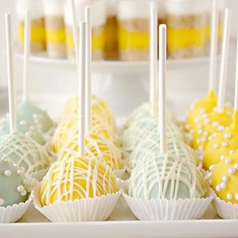 8/10/15cmプラスチック製ロリポップスティック、チョコ - Cotton Candy Cone のレビューと価格