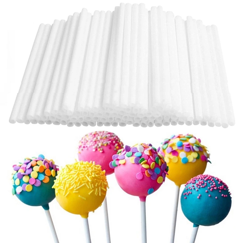 8/10/15cmプラスチック製ロリポップスティック、チョコ - Cotton Candy Cone のレビューと価格