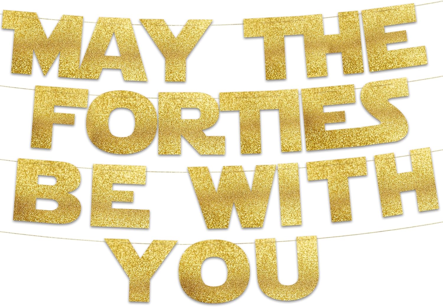 May The Forties Be With You バナ - Party Banner Gold のレビューと価格