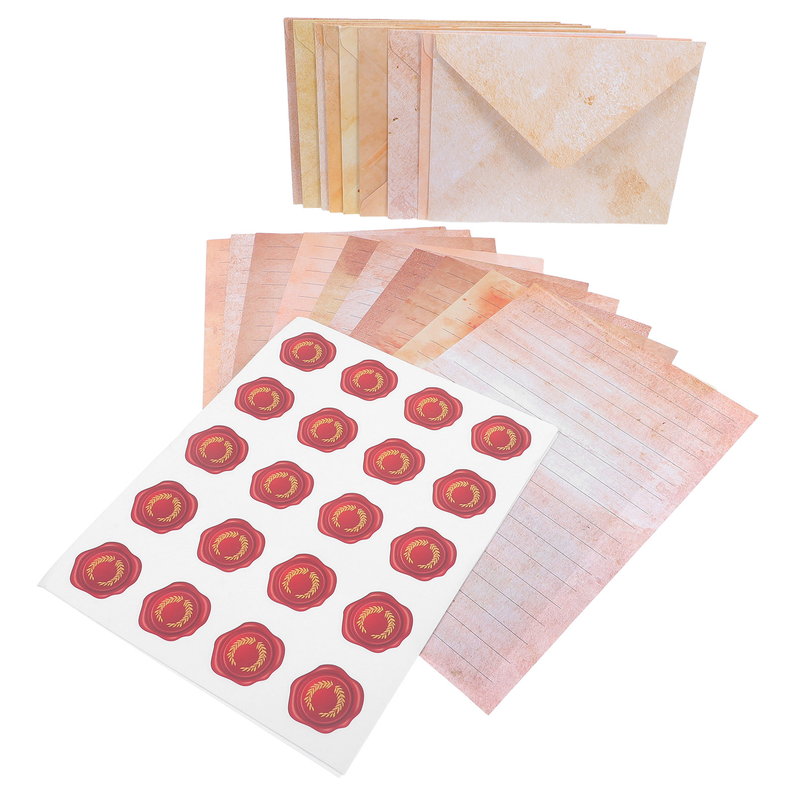 1セット ヴィンテージレターステーショナリーセット ライン入 - Papercraft Supply Invitation のレビューと価格