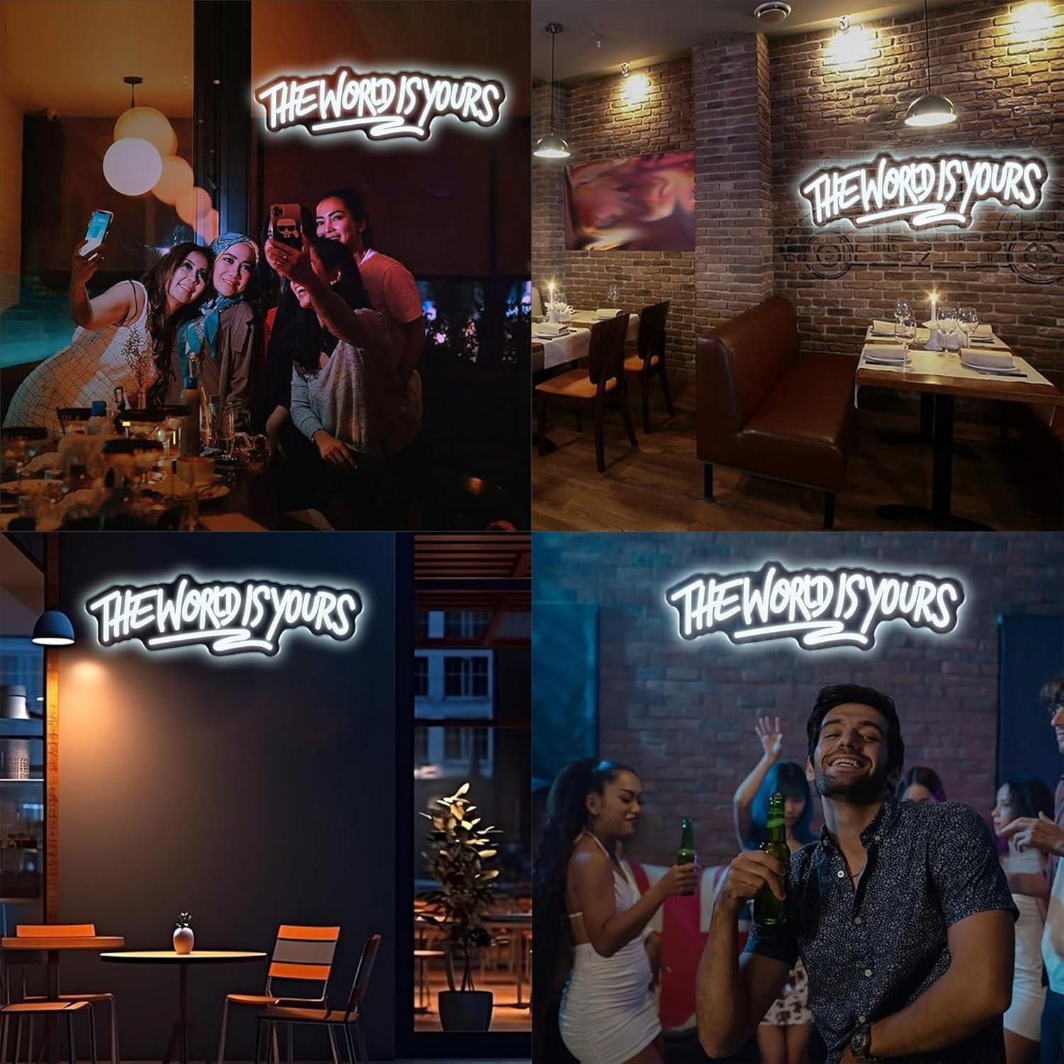 The World is Yours ネオンサイン USB電 - Neon Sign Party のレビューと価格