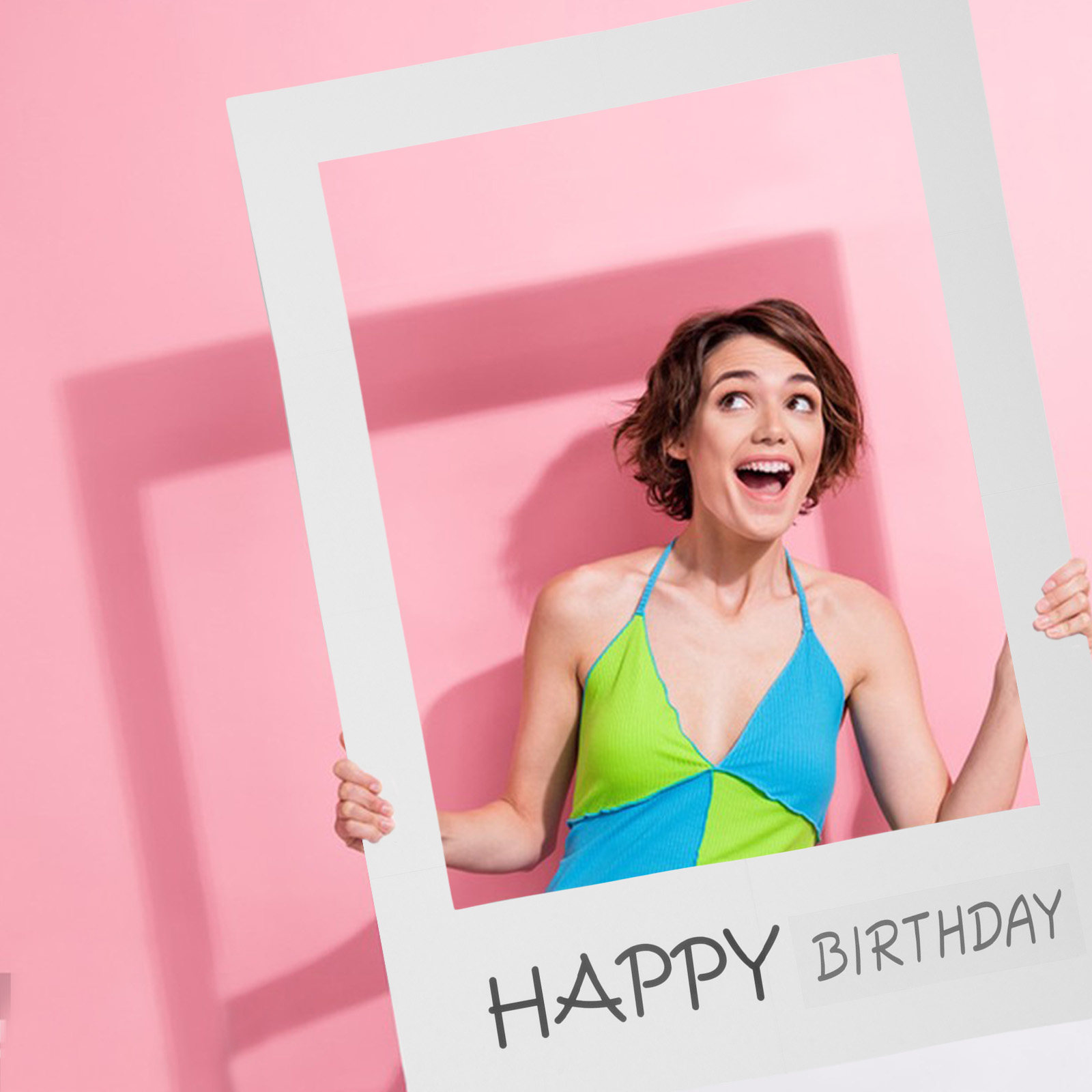誕生日写真用小道具 紙製フレームカットアウト フォトブース用 - Photo Booth Frame のレビューと価格