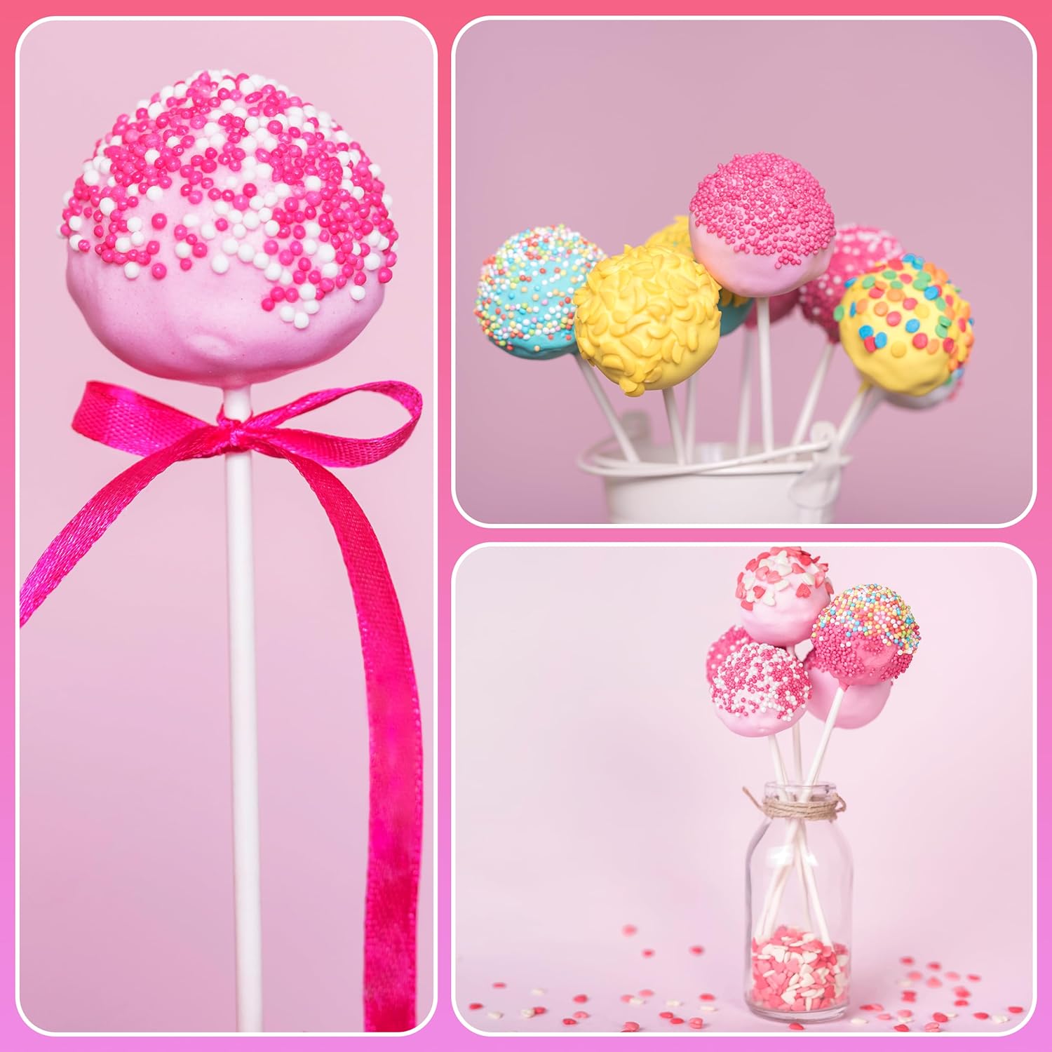 100 個 DIY キャンディスティックロリポップスティック - Cotton Candy Cone のレビューと価格