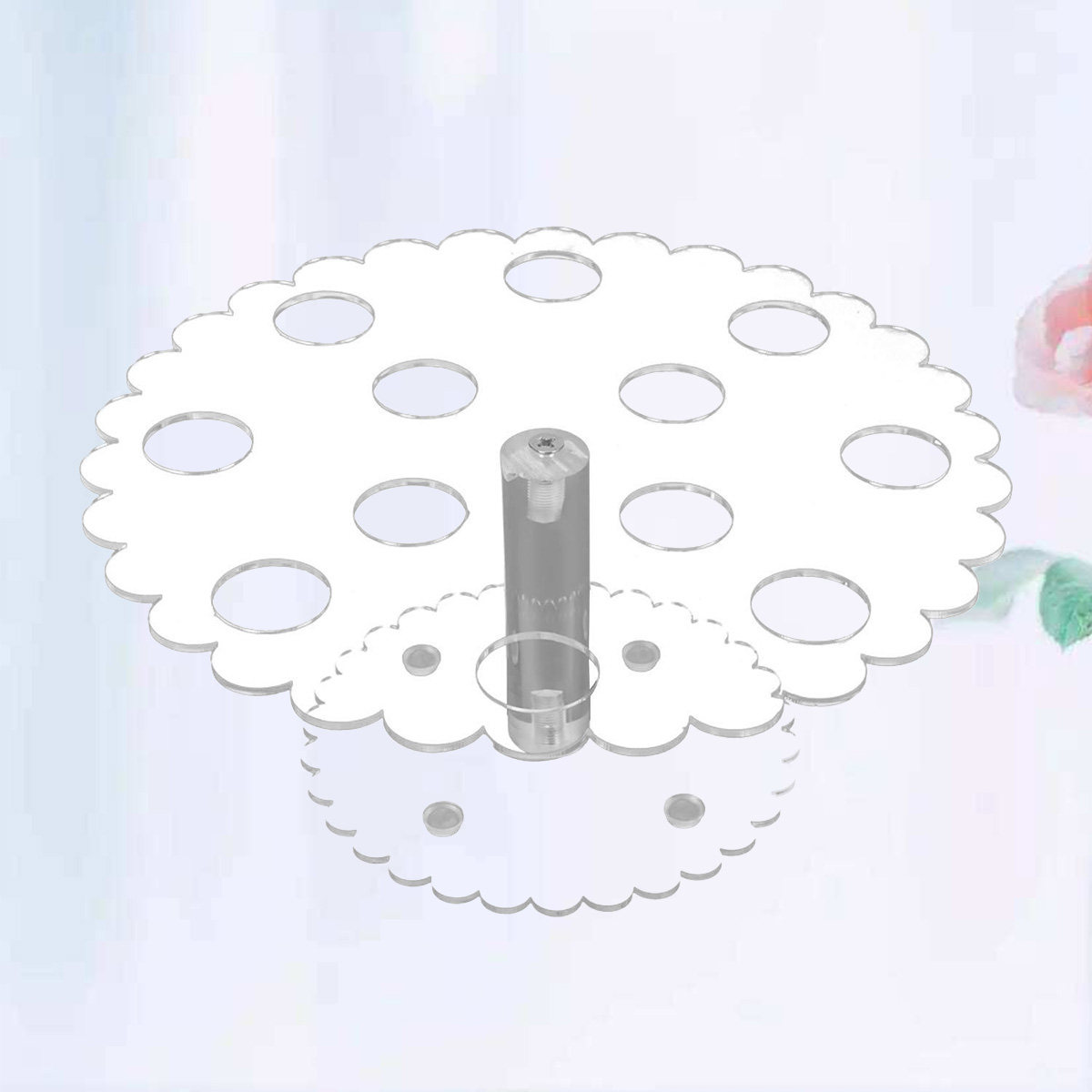 12穴アイスクリームコーンホルダー。アクリル製。穴の直径は3 - Cotton Candy Cone のレビューと価格