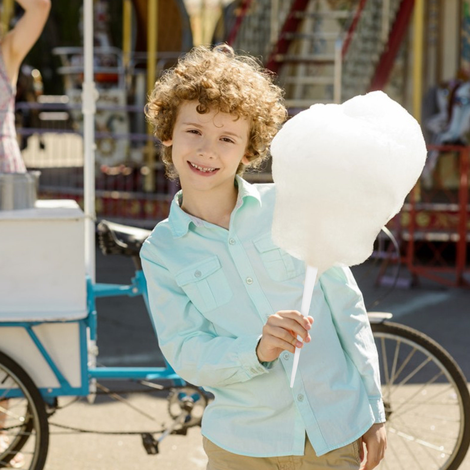20本入り、綿菓子用ペーパースティック。白い綿菓子コーン型の - Cotton Candy Cone のレビューと価格