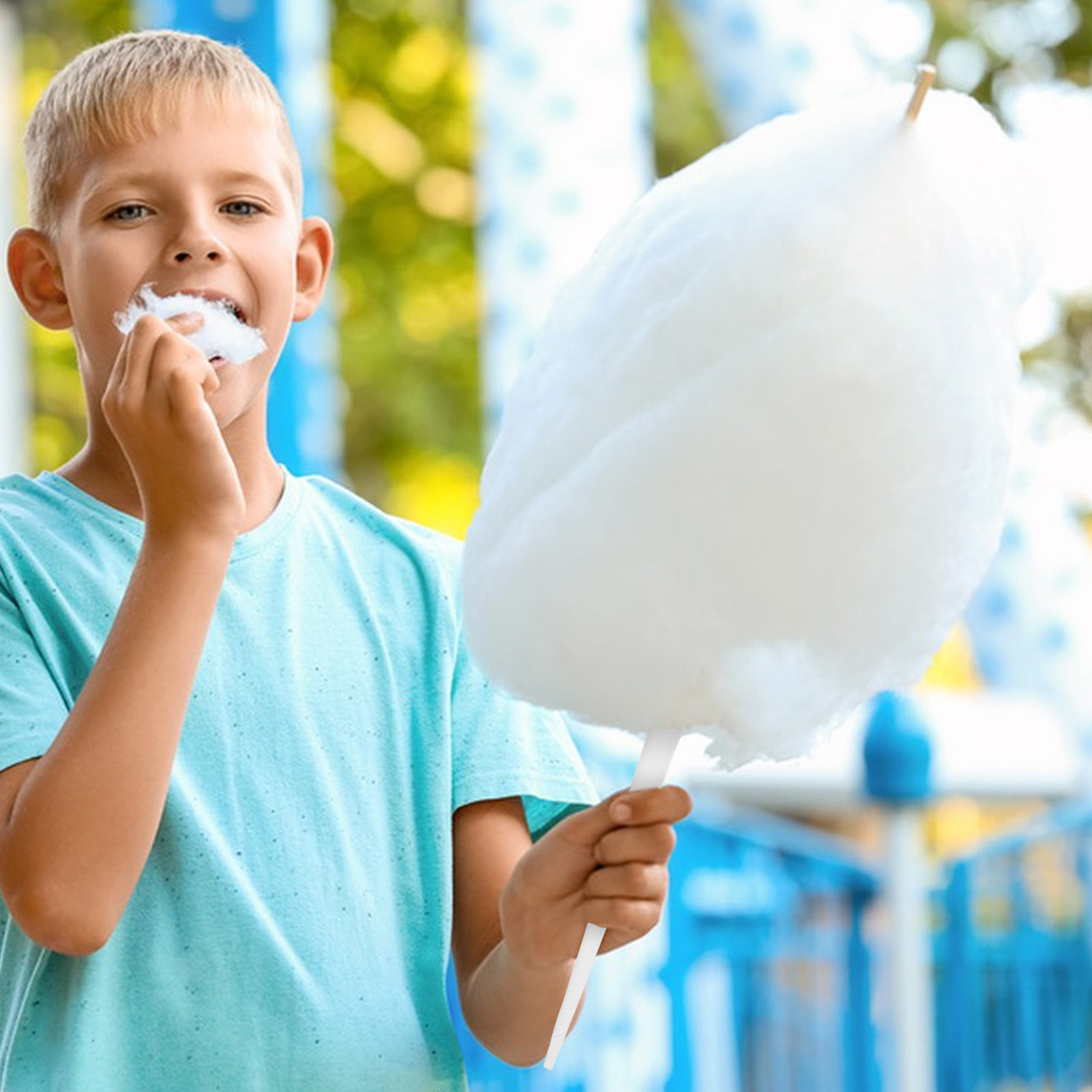 20本入り、綿菓子用ペーパースティック。白い綿菓子コーン型の - Cotton Candy Cone のレビューと価格